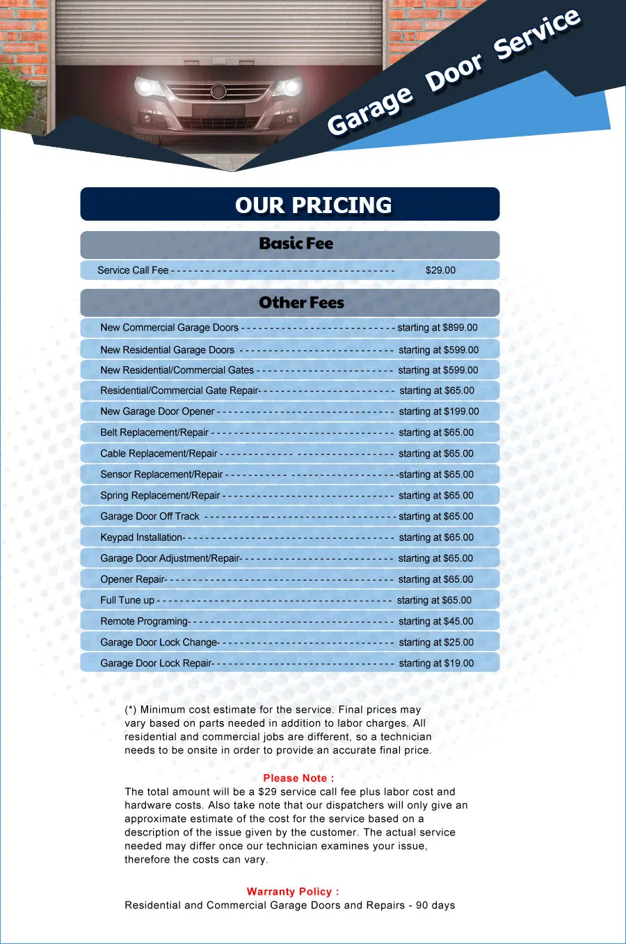 Eagle Garage Door Service Wylie, TX 972-441-5693